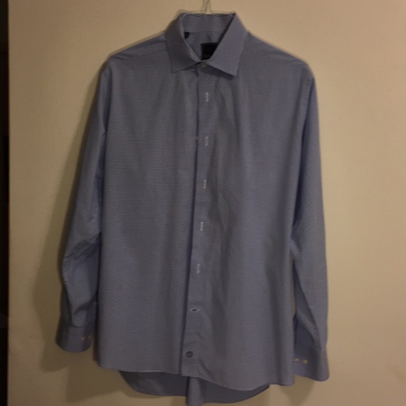 David Donahue - Blue and White XL Micro Check - Picture 3 of 7